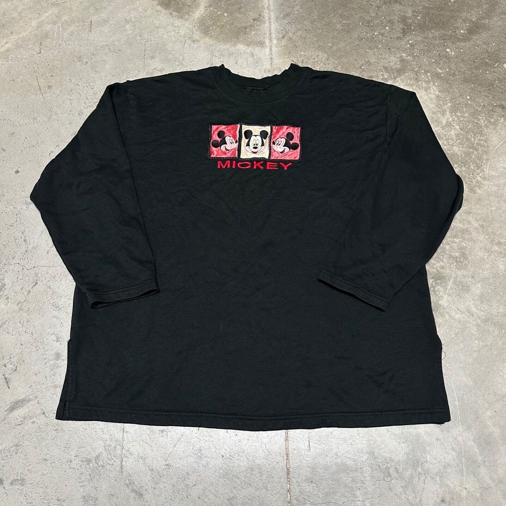 Vintage Disney Mickey Unlimited Long Sleeve Crewneck Mickey‎ Sweatshirt Size XL